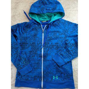 Under Armour Semi-Fitted Women's Size M Blue Full Zip Hoodie